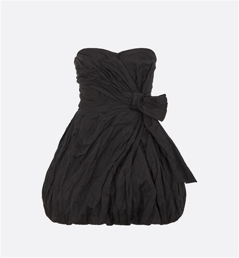 dior style bustier dress|Bustier Dress Black Technical Cotton Duchesse .